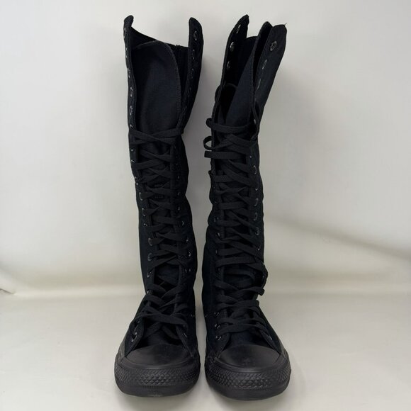 Converse Chuck Taylor All Star XX-Hi Knee-High Shoes Black Women's Size 7 - Picture 3 of 8